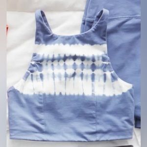 Aerie Blue Tie Dye Sports Bra Top